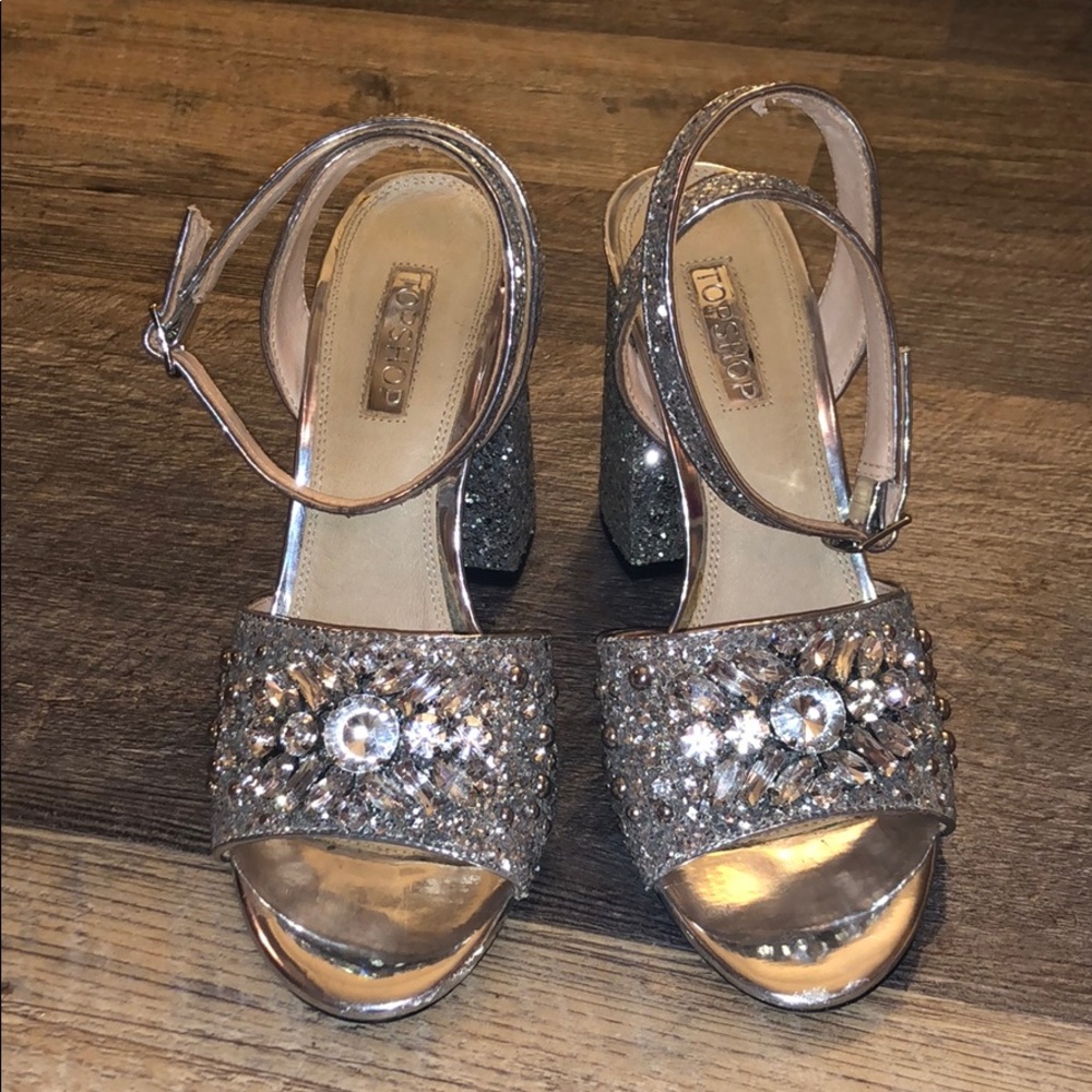 Topshop sparkly heels